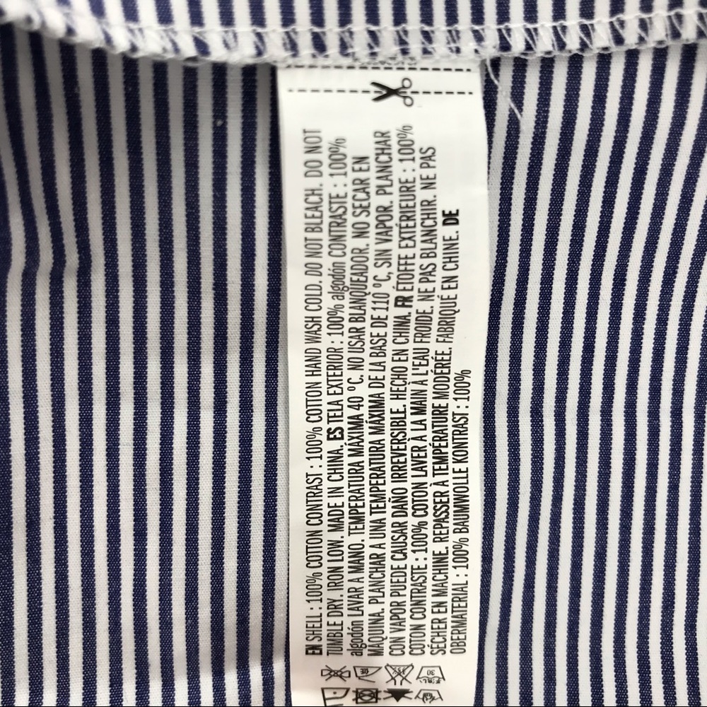 English Factory Striped Poplin Dress NWT - Picture 6 of 6